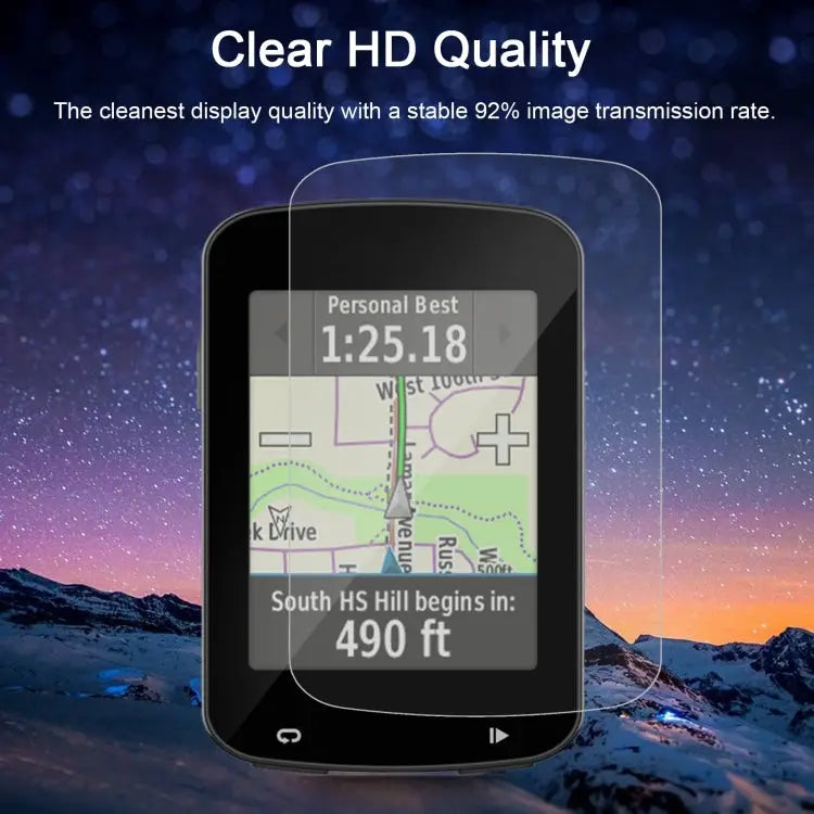 For Garmin Edge 820 0.26mm 2.5D 9H Tempered Glass Film Screen Protector For Garmin Edge 820 - For Garmin Edge 820