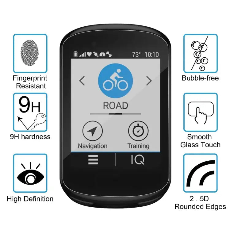 For Garmin Edge 830 0.26mm 2.5D 9H Tempered Glass Film Screen Protector For Garmin Edge 830 - For Garmin Edge 830