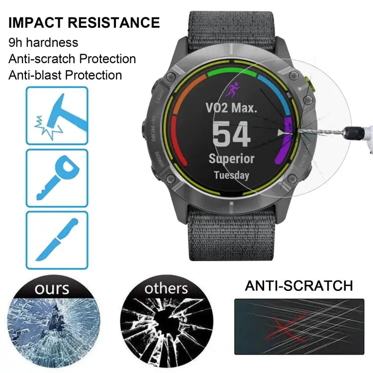 For Garmin Enduro Smart Watch Tempered Glass Film Screen Protector For Garmin Enduro - For Garmin Enduro