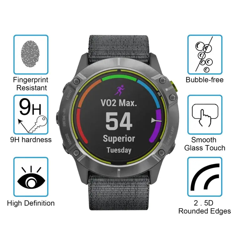 For Garmin Enduro Smart Watch Tempered Glass Film Screen Protector For Garmin Enduro - For Garmin Enduro
