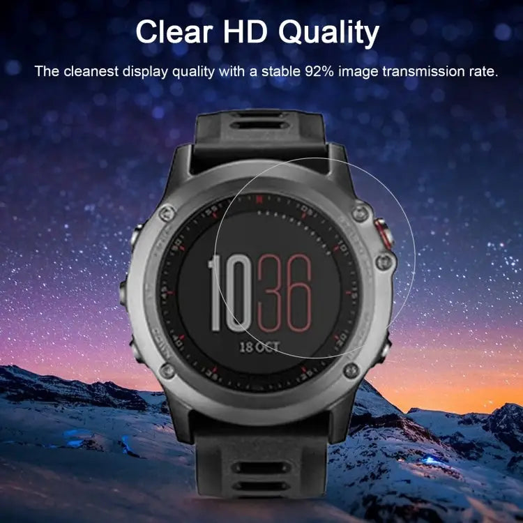 For Garmin Fenix 3 0.26mm 2.5D 9H Tempered Glass Film Screen Protector For Garmin Fenix 3 - For Garmin Fenix 3