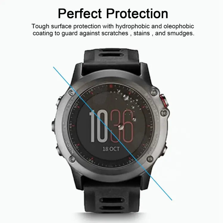 For Garmin Fenix 3 0.26mm 2.5D 9H Tempered Glass Film Screen Protector For Garmin Fenix 3 - For Garmin Fenix 3