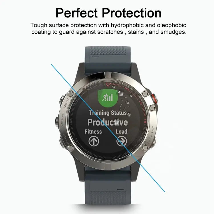 For Garmin Fenix 5 0.26mm 2.5D 9H Tempered Glass Film Screen Protector For Garmin Fenix 5 - For Garmin Fenix 5