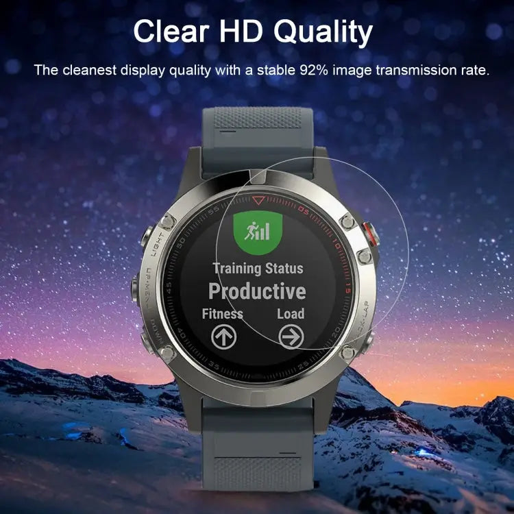 For Garmin Fenix 5 0.26mm 2.5D 9H Tempered Glass Film Screen Protector For Garmin Fenix 5 - For Garmin Fenix 5