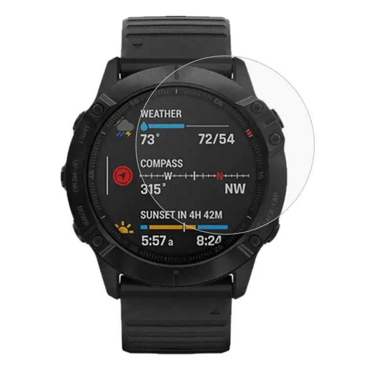For Garmin Fenix 6 Pro 0.26mm 2.5D 9H Tempered Glass Film Screen Protector For Garmin Fenix 6 Pro - For Garmin Fenix 6