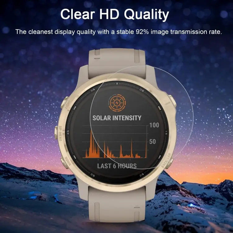 For Garmin Fenix 6S Pro 0.26mm 2.5D 9H Tempered Glass Film Screen Protector For Garmin Fenix 6S Pro - For Garmin Fenix