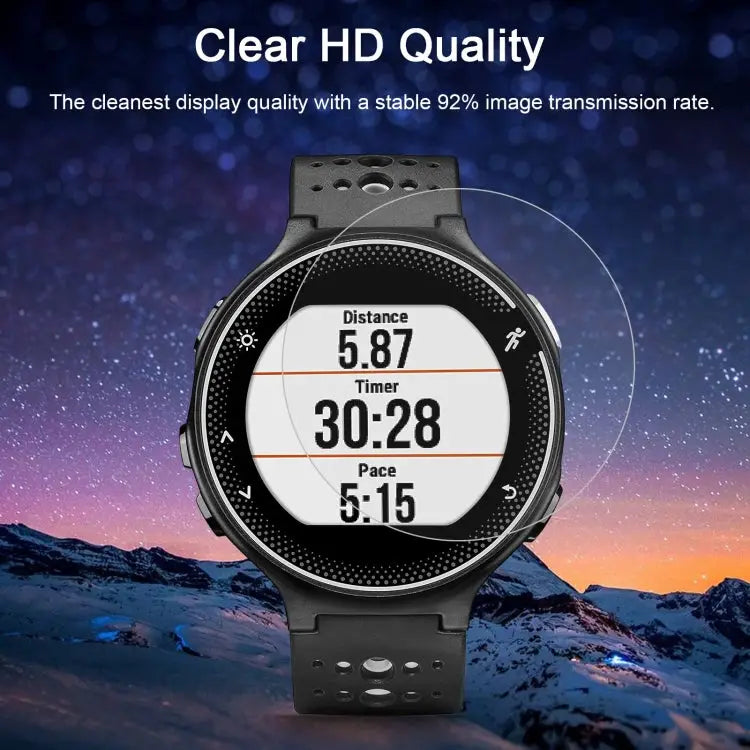 For Garmin Forerunner 235 0.26mm 2.5D 9H Tempered Glass Film Screen Protector For Garmin Forerunner 235 - For Garmin