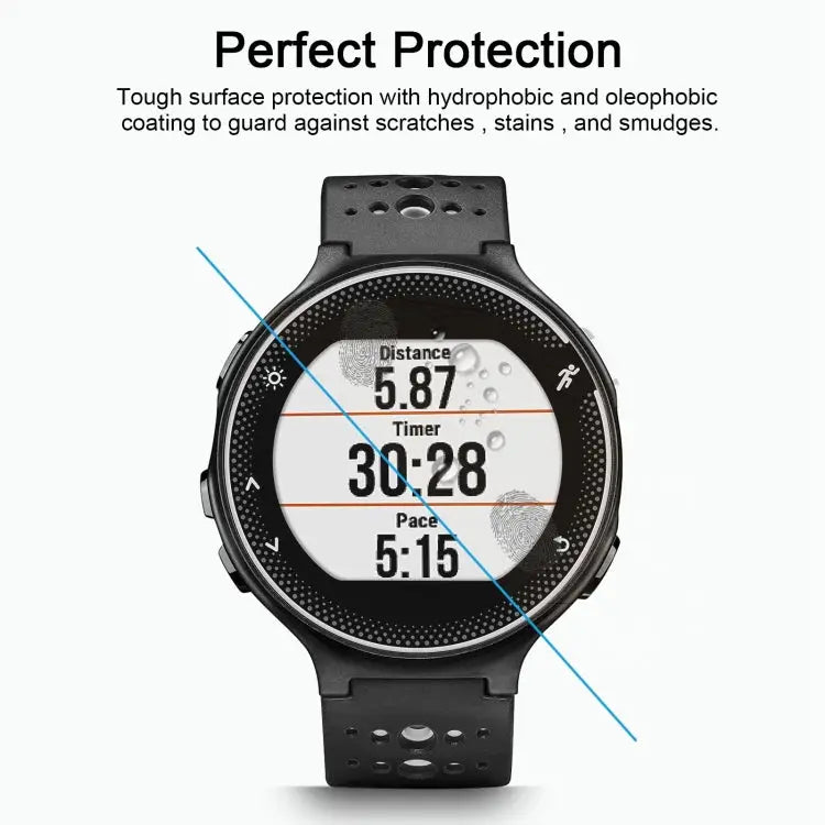 For Garmin Forerunner 235 0.26mm 2.5D 9H Tempered Glass Film Screen Protector For Garmin Forerunner 235 - For Garmin