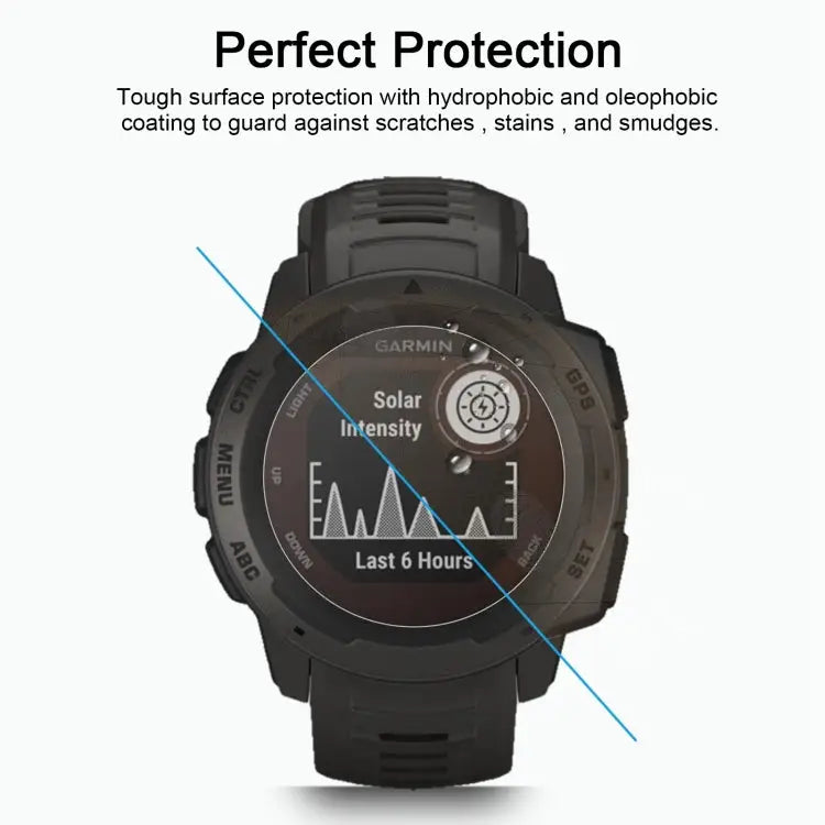 For Garmin Instinct 0.26mm 2.5D 9H Tempered Glass Film Screen Protector For Garmin Instinct - For Garmin Instinct