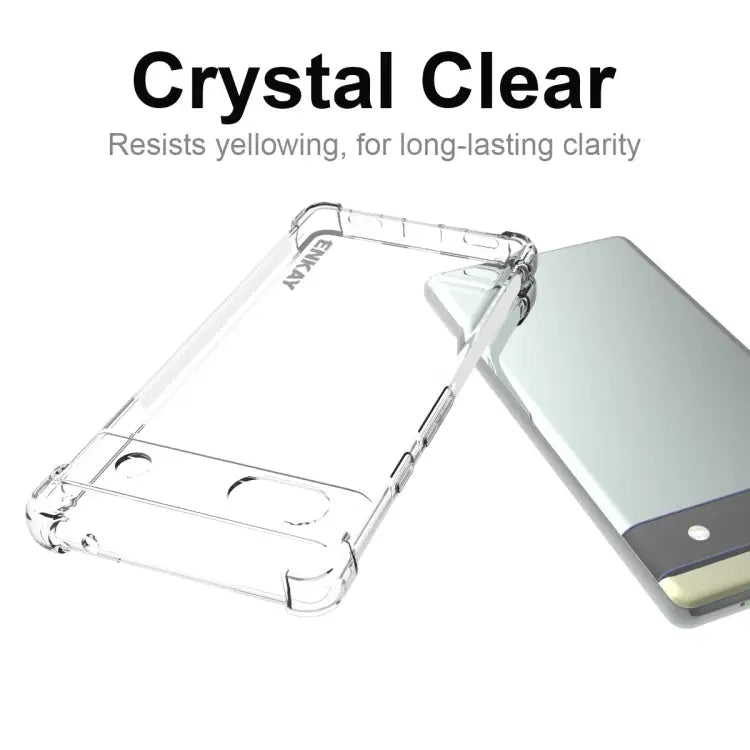 For Google Pixel 6A ENKAY Transparent TPU Shockproof Case For Google Pixel 6A - For Google Pixel 6A