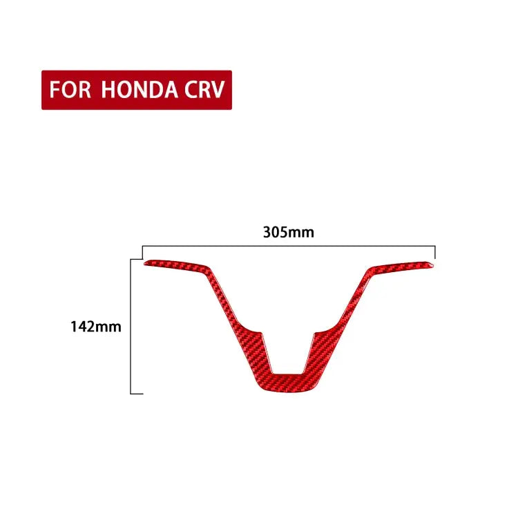 For Honda CRV 2007-2011 Carbon Fiber Car Steering Wheel Decorative Sticker Left Drive Car Steering Wheel - Car Steering