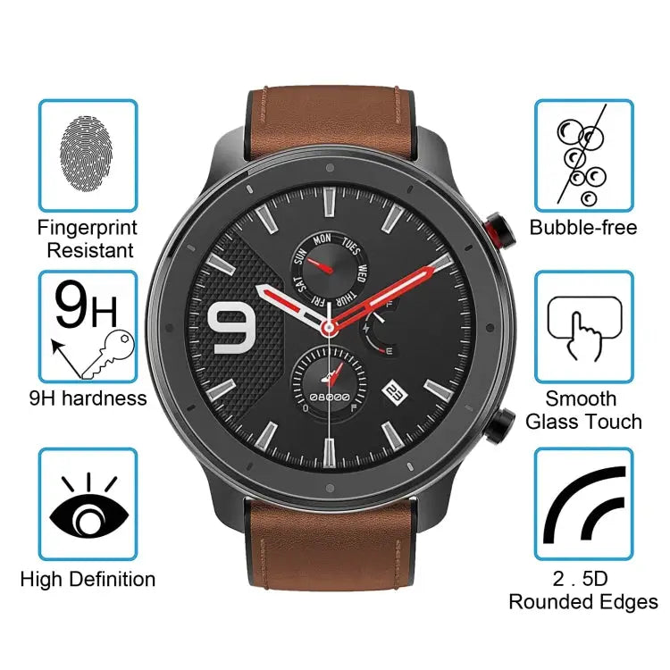 For Huami Amazfit GTR 42mm 0.26mm 2.5D 9H Tempered Glass Film Screen Protector For Huami Amazfit GTR 42mm - For Huami