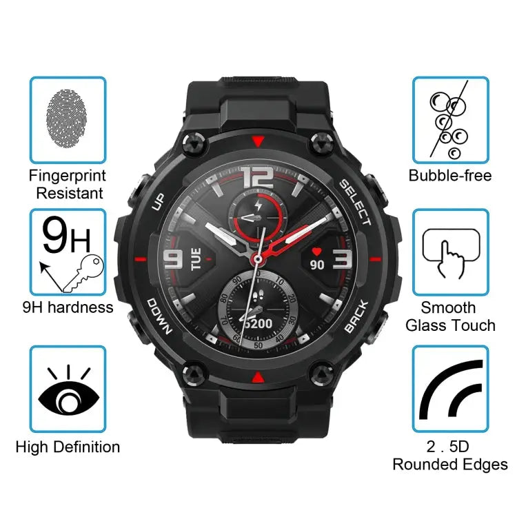 For Huami Amazfit T-Rex 0.26mm 2.5D 9H Tempered Glass Film Screen Protector For Huami Amazfit T-Rex - For Huami Amazfit