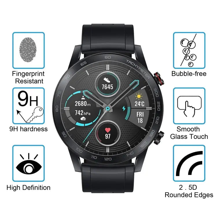 For Huawei Honor Magic Watch2 0.26mm 2.5D 9H Tempered Glass Film Screen Protector For Huawei Honor Magic Watch2