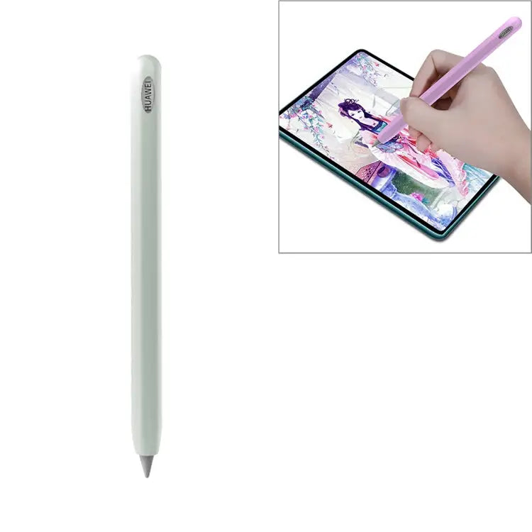 For Huawei M-pencil Stylus Touch Pen Integrated Non-slip Silicone Protective Cover - Fluorescent Color - Apple