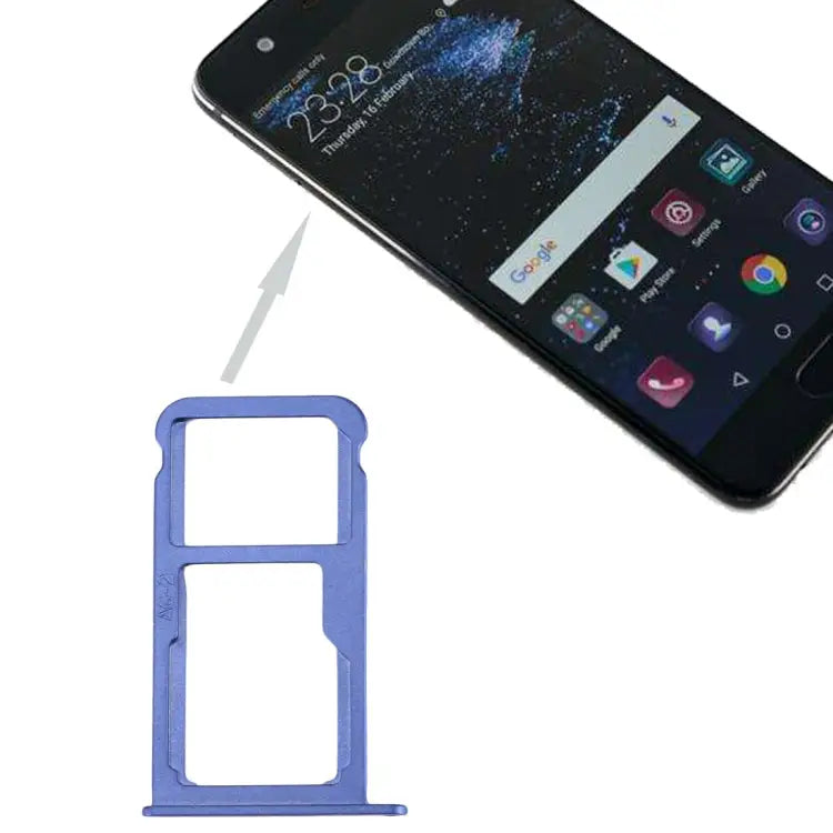 For Huawei P10 SIM Card Tray & SIM / Micro SD Card Tray For Huawei P10 - For Huawei P10 / Blue