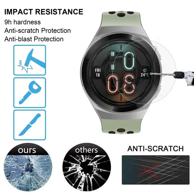 For Huawei Watch GT 2e 46mm 0.26mm 2.5D 9H Tempered Glass Film Screen Protector For Huawei Watch GT 2e - For Huawei