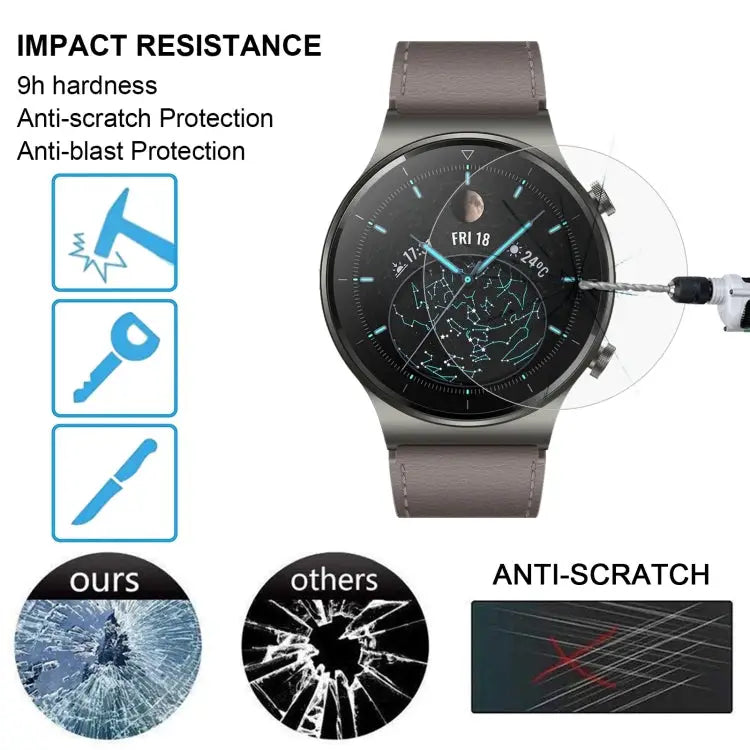 For Huawei Watch GT2 Pro 0.26mm 2.5D 9H Tempered Glass Film Screen Protector For Huawei Watch GT2 Pro - For Huawei