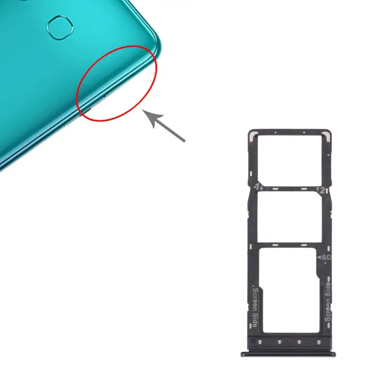 For Infinix Hot 9 Pro SIM Card Tray + SIM Card Tray + Micro SD Card Tray For Infinix Hot 9 Pro