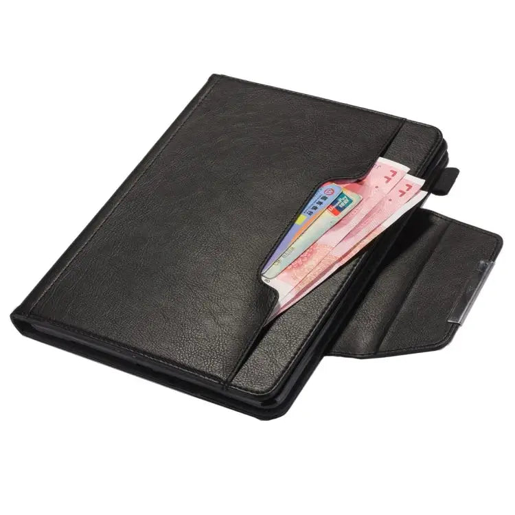 For iPad 10.2 inch Business Style Horizontal Flip Leather Case with Holder & Card Slot & Photo Frame & Wallet - Apple