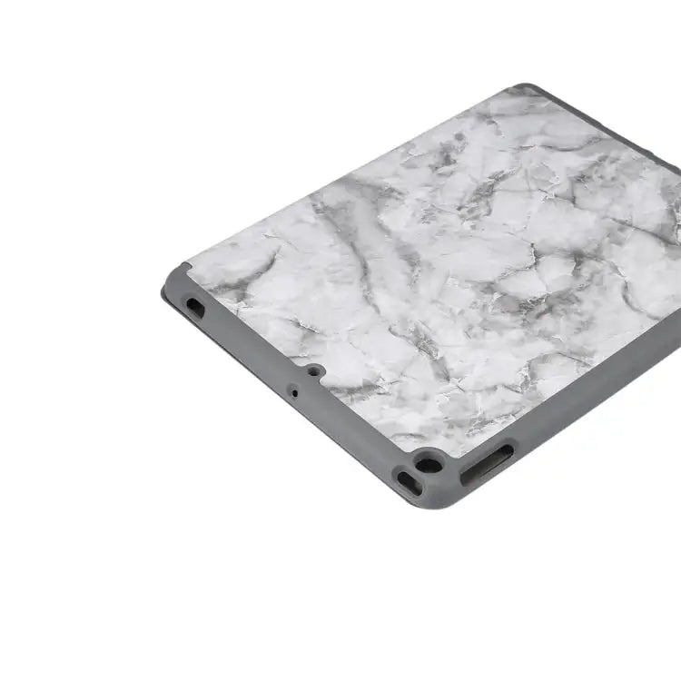 For iPad 10.2 inch Marble Texture Pattern Horizontal Flip Leather Case with Three-folding Holder & Pen Slot & Sleep