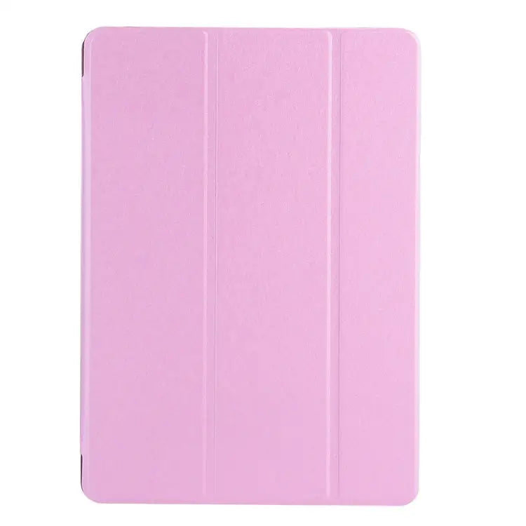 For iPad 10.2 inch Silk Texture Horizontal Flip Magnetic PU Leather Case with Three-folding Holder & Sleep / Wake-up