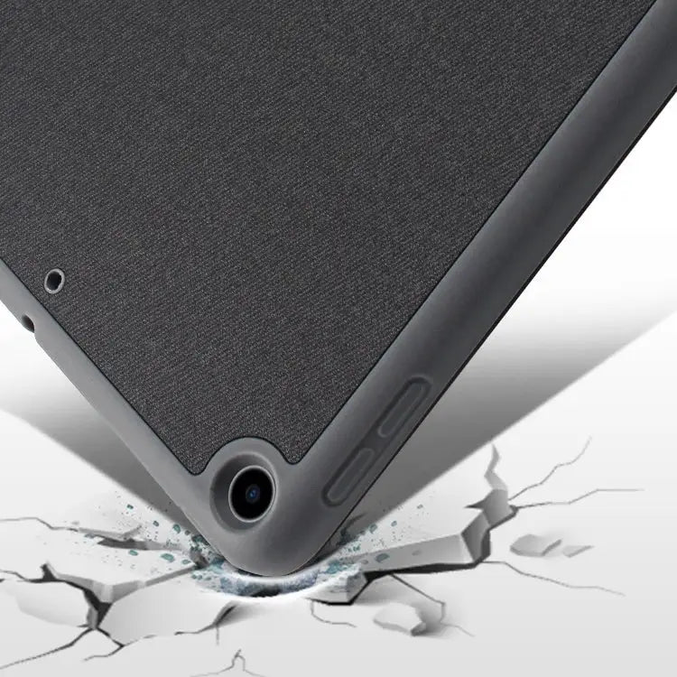For iPad 10.2 Litchi Texture Horizontal Flip Leather Case with Three-folding Holder & Pen Slot For iPad 10.2 - For iPad