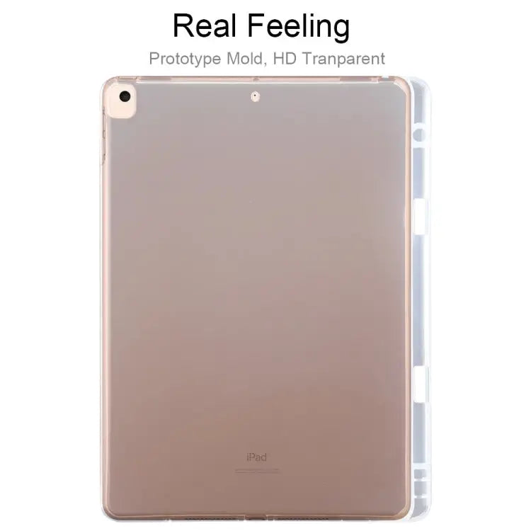 For iPad 10.2 / iPad Pro 10.5 (2017) 3mm Shockproof Transparent Protective Case with Pen Slot For iPad 10.2 / Pro 10.5