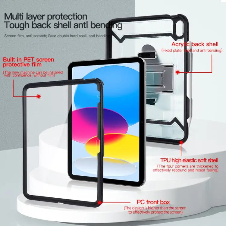 For iPad 10th Gen 10.9 2022 360 Full Body Shockproof Tablet Case with Grip & Holder & Pen Slot - Apple Accessories