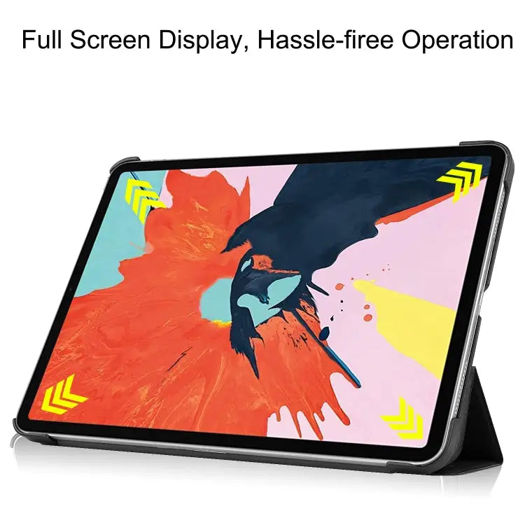 For iPad Air 11 2024 / 2020 10.8 Custer Texture Horizontal Flip Leather Case ith Three-folding Holder & Sleep / Wake-up