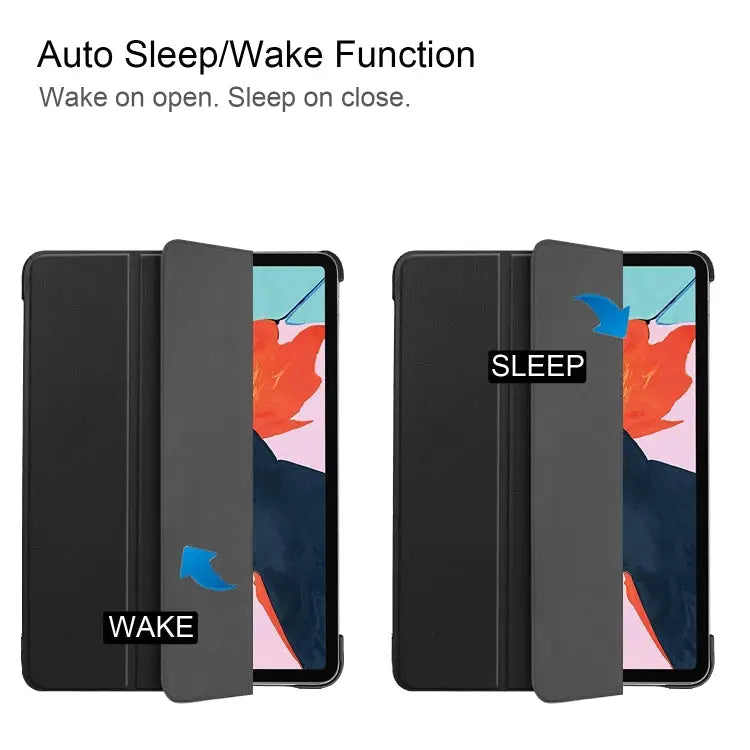 For iPad Air 11 2024 / 2020 10.8 Custer Texture Horizontal Flip Leather Case ith Three-folding Holder & Sleep / Wake-up