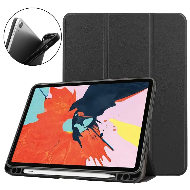 For iPad Air 11 2025 / 2024 / 2020 10.8 Custer Texture TPU Horizontal Flip Leather Case with Sleep / Wake-up Function &