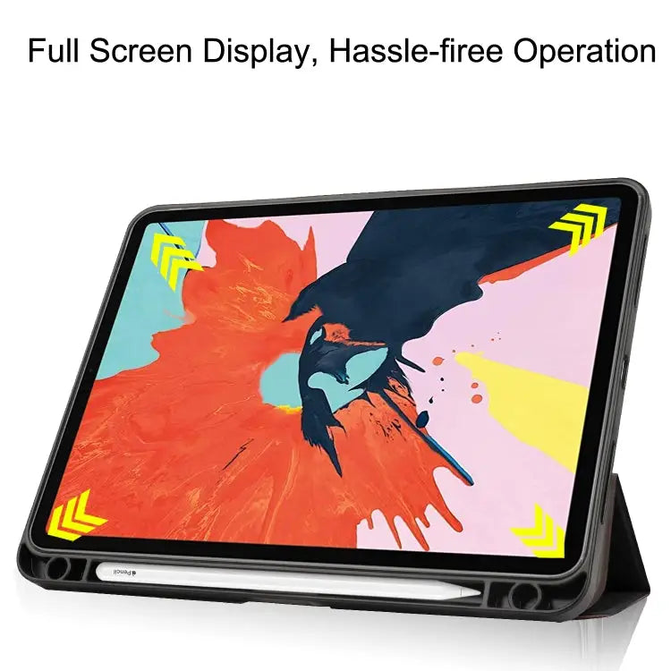 For iPad Air 11 2025 / 2024 / 2020 10.8 Custer Texture TPU Horizontal Flip Leather Case with Sleep / Wake-up Function &