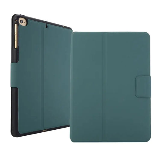For iPad mini 5 / 4 / 3 / 2 / 1 Electric Pressed Texture Horizontal Flip Leather Case with Holder & Pen Slot - Pine