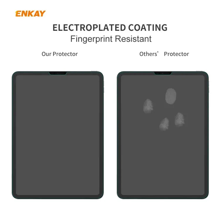 For iPad Pro 11 2020 / 2018 2 PCS ENKAY Hat-Prince 0.33mm 9H Surface Hardness 2.5D Explosion-proof Tempered Glass