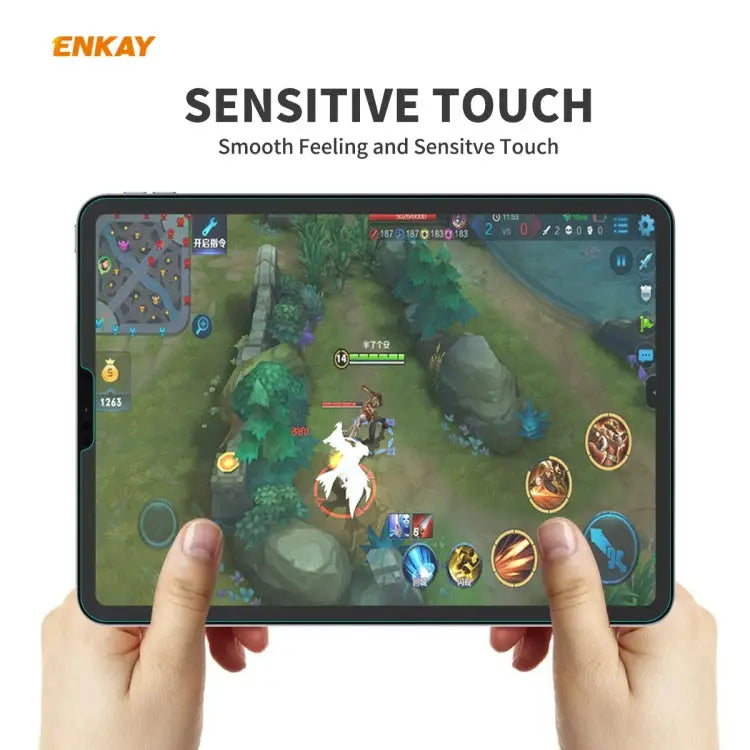 For iPad Pro 11 2020 / 2018 2 PCS ENKAY Hat-Prince 0.33mm 9H Surface Hardness 2.5D Explosion-proof Tempered Glass