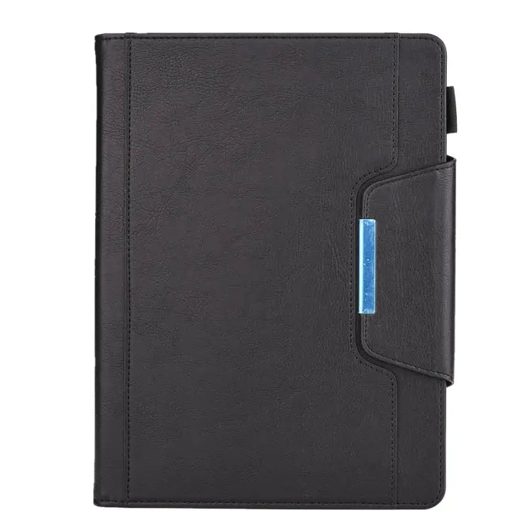 For iPad Pro 11 (2020) & (2018) Big Metal Button Business Tablet PC Protective Leather Case with Bracket & Card Slot &