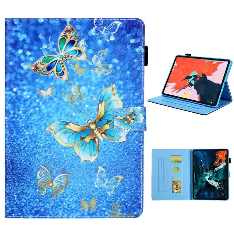 For iPad Pro 11 (2020) & (2018) Painted Pattern Tablet PC Protective Leather Case with Bracket & Card Slot & Photo