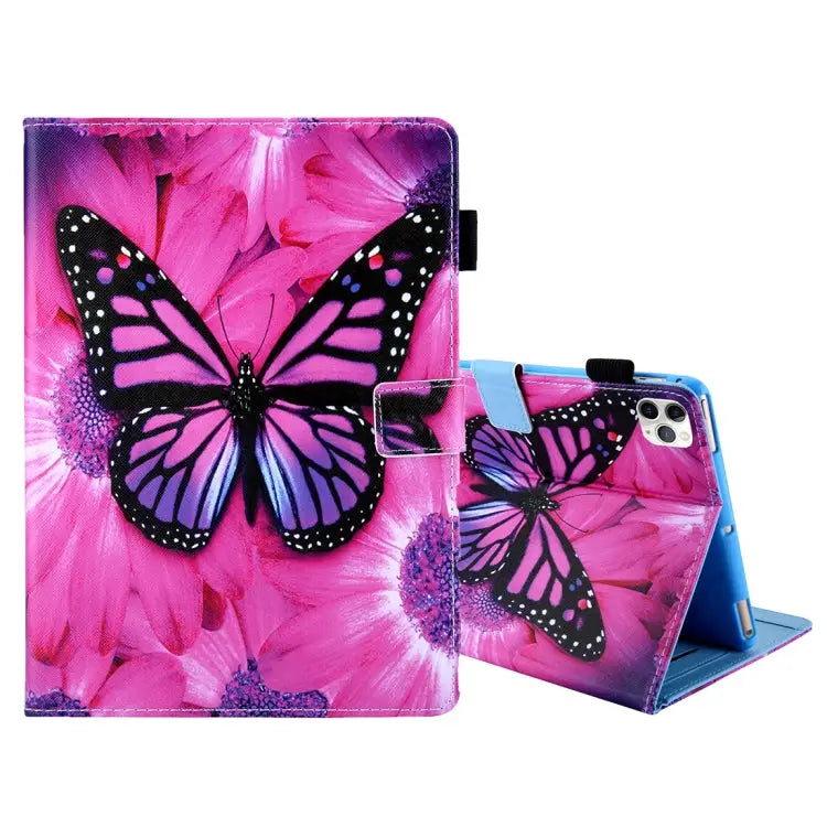 For iPad Pro 11 (2020) & (2018) Painted Pattern Tablet PC Protective Leather Case with Bracket & Card Slot & Photo