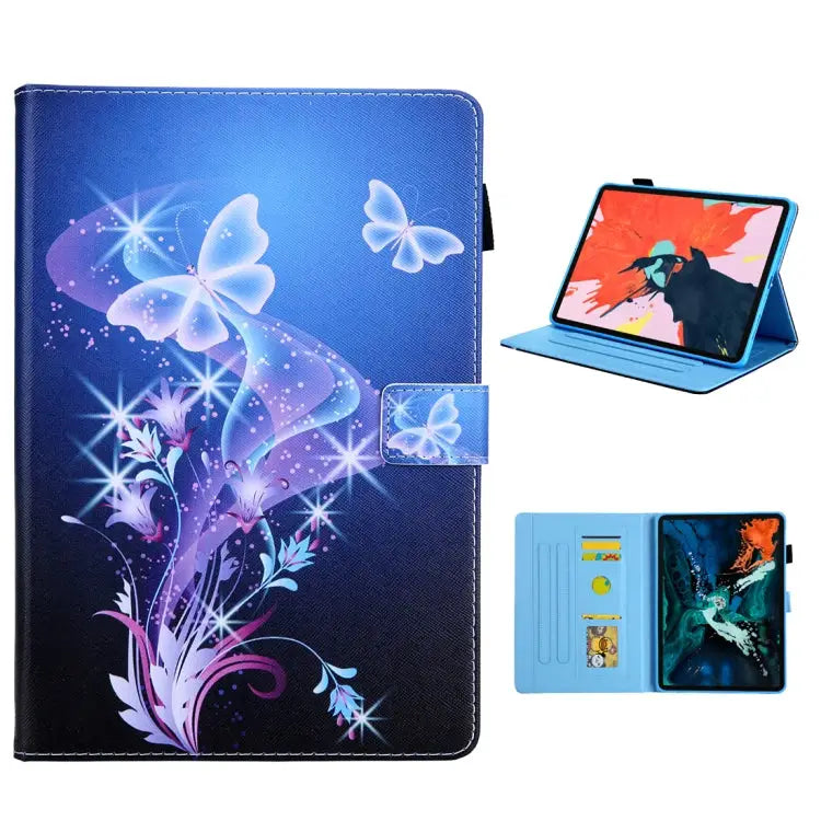 For iPad Pro 11 (2020) & (2018) Painted Pattern Tablet PC Protective Leather Case with Bracket & Card Slot & Photo