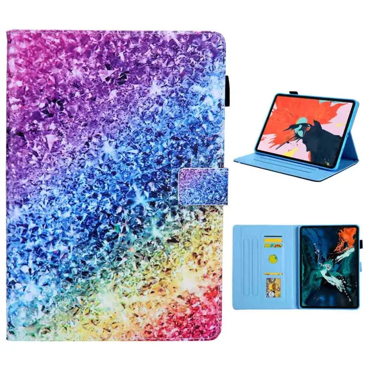 For iPad Pro 11 (2020) & (2018) Painted Pattern Tablet PC Protective Leather Case with Bracket & Card Slot & Photo