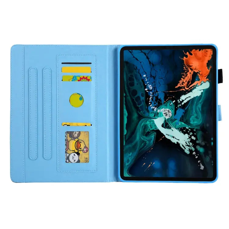 For iPad Pro 11 (2020) & (2018) Painted Pattern Tablet PC Protective Leather Case with Bracket & Card Slot & Photo