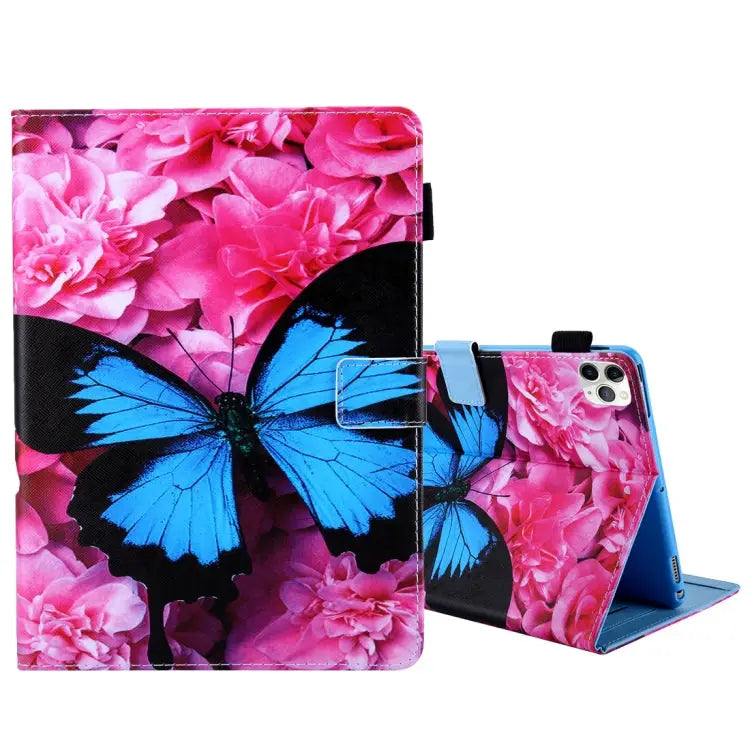 For iPad Pro 11 (2020) & (2018) Painted Pattern Tablet PC Protective Leather Case with Bracket & Card Slot & Photo