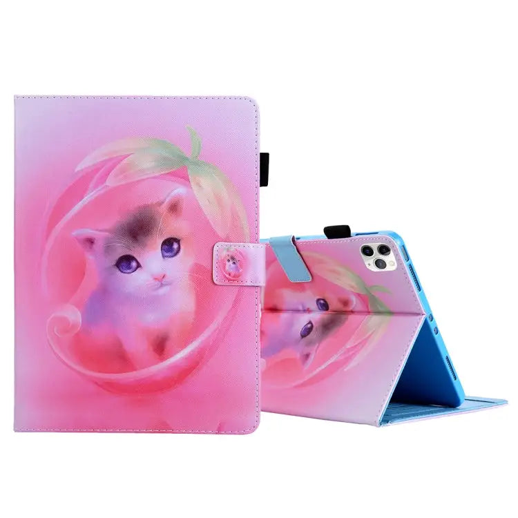 For iPad Pro 11 (2020) & (2018) Painted Pattern Tablet PC Protective Leather Case with Bracket & Card Slot & Photo