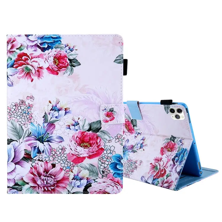For iPad Pro 11 (2020) & (2018) Painted Pattern Tablet PC Protective Leather Case with Bracket & Card Slot & Photo