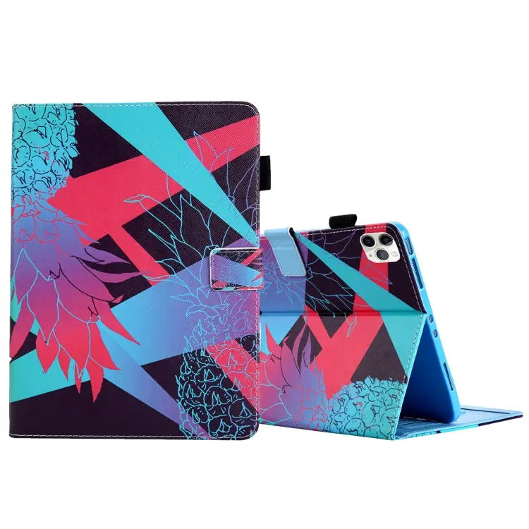 For iPad Pro 11 (2020) & (2018) Painted Pattern Tablet PC Protective Leather Case with Bracket & Card Slot & Photo