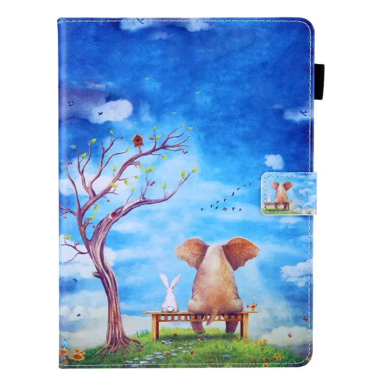 For iPad Pro 11 (2020) & (2018) Painted Pattern Tablet PC Protective Leather Case with Bracket & Card Slot & Photo
