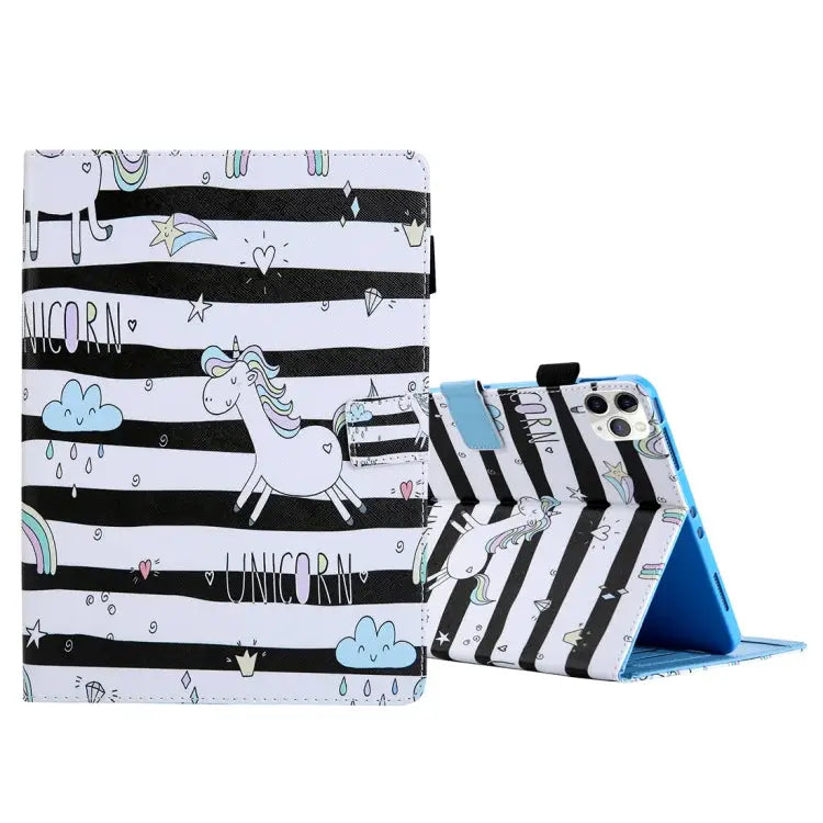 For iPad Pro 11 (2020) & (2018) Painted Pattern Tablet PC Protective Leather Case with Bracket & Card Slot & Photo