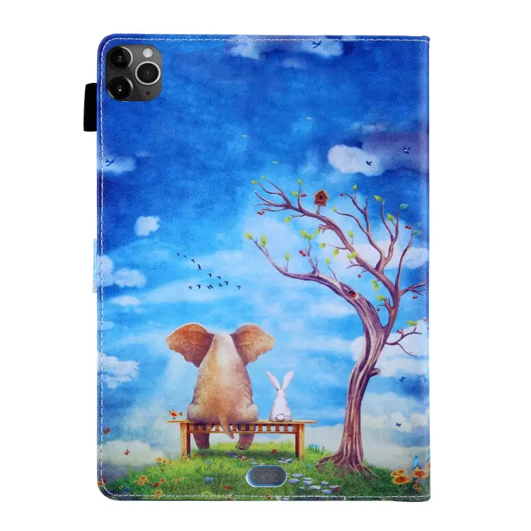 For iPad Pro 11 (2020) & (2018) Painted Pattern Tablet PC Protective Leather Case with Bracket & Card Slot & Photo