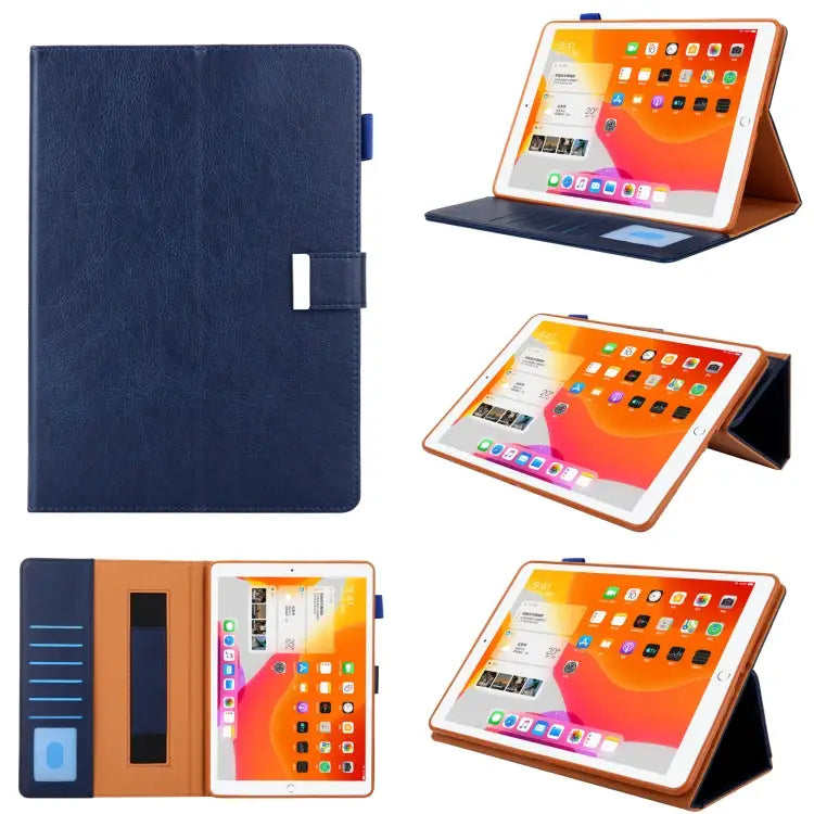 For iPad Pro 11 (2020) & (2018) Small Metal Button Magnetic Attraction Tablet PC Protective Leather Case